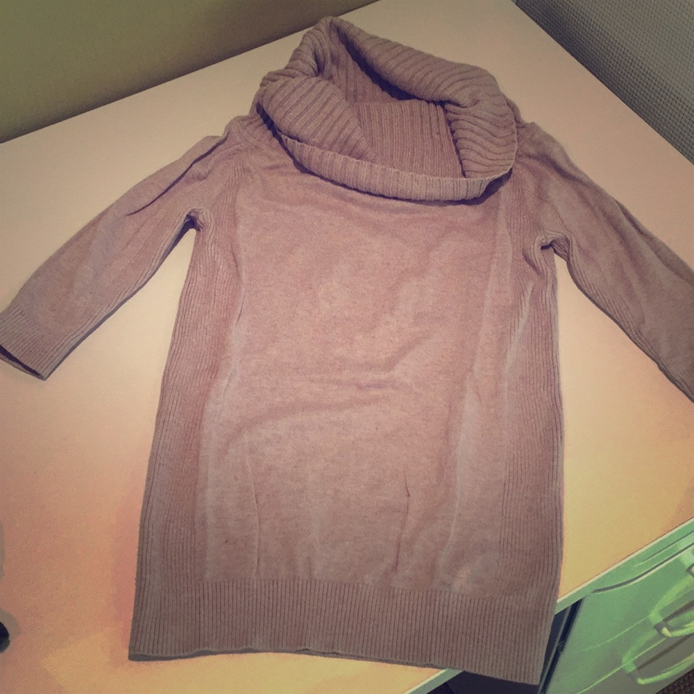 Express cottons sweater cowl neck small